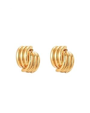 Kellery Love Knot Earrings - Metallic