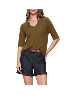 Sanctuary Dolce Notch Neck Top - Green
