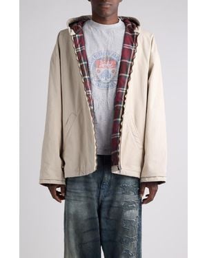 Balenciaga Cotton Blend Hooded Jacket - Multicolor
