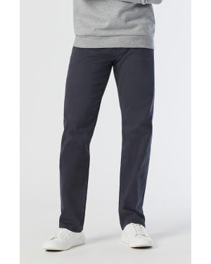Mavi Matt Relaxed Straight Leg Twill Pants - Blue