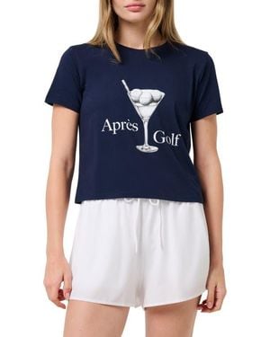Travis Mathew Aprés Golf Graphic T-Shirt - Blue