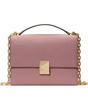 Kate Spade Deco Pebbled Leather Convertible Crossbody Bag - Pink