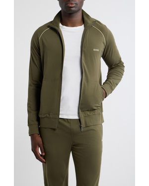 BOSS Mix & Match Full Zip Hoodie - Green