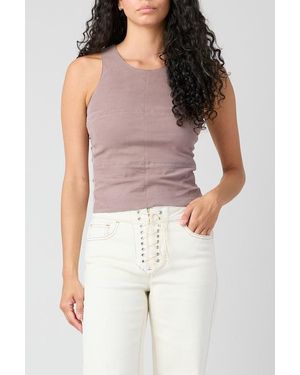 TT Studios Sadie Crew Neck Tank Top - White