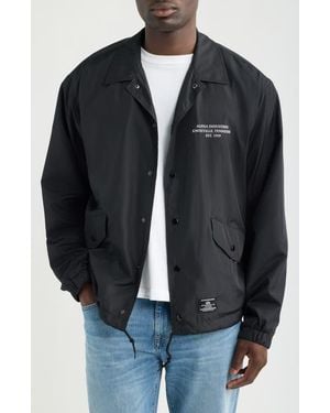 Alpha Industries Hamp Relaxed Fit Coaches Jacket - Black