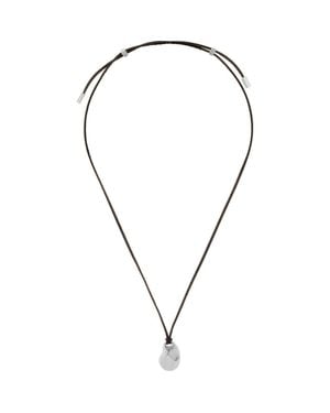 Reiss Leather Cord Pendant Necklace - Multicolor