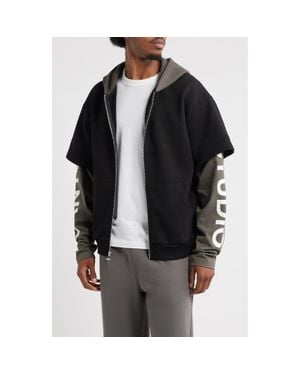 Saint Studio Credenza Zip Hoodie - Black