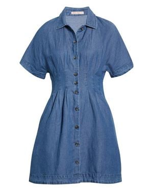 Marine Layer Arden Mini Shirtdress - Blue