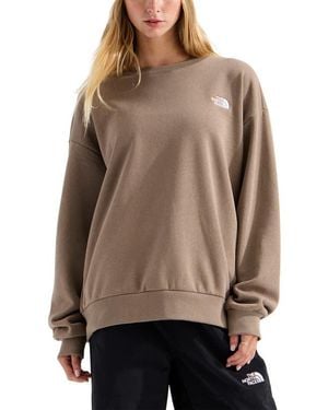 The North Face Evolution Simple Dome Oversize Crewneck Sweatshirt - Brown