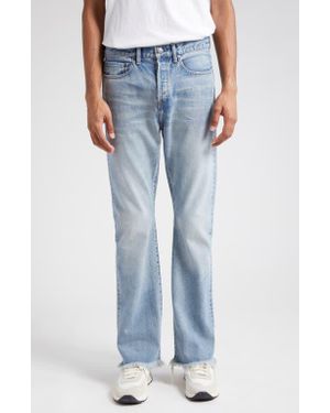 John Elliott Caribou Raw Hem Bootcut Jeans - Blue
