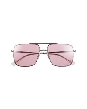 Ray-Ban 56Mm Square Sunglasses - Pink