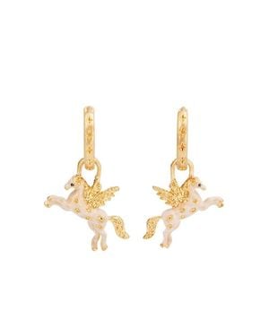 Fable England Pegasus Huggie Earrings - Metallic