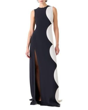Akris Cloud Silk Gown - Blue