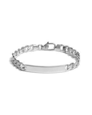 Jonas Studio Avenues Engravable Id Bracelet - Metallic