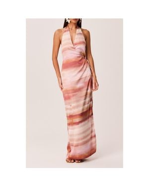 SNDY'S Atlanna Wrap Maxi Dress - Pink