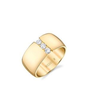 Michael M Orb Diamond Split Cigar Ring - Metallic