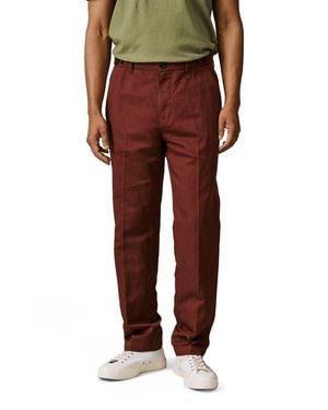 aubi Pasmore Slim Leg Suit Trouser - Brown