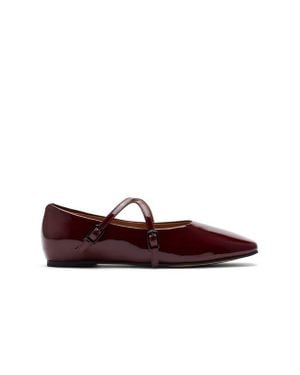 MARC NOLAN Billie Patent Leather Mary Jane Flats - Red