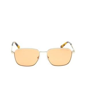 Abercrombie & Fitch 56Mm Round Sunglasses - Natural