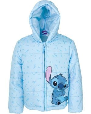 Disney Lilo & Stitch Hooded Puffer Jacket - Blue
