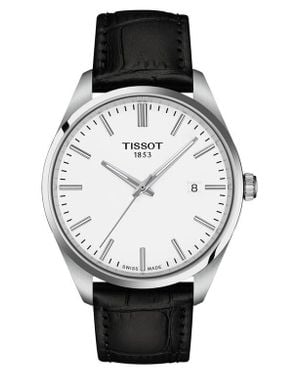 Tissot Pr 100 Quartz Leather Strap Watch, 40Mm - Black