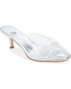 Jeffrey Campbell Crystala Knotted Open Toe Slide Sandal - White