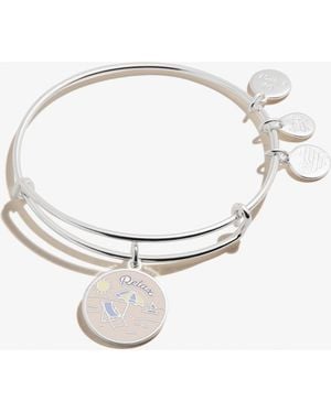 ALEX AND ANI 'Happy Retirement' Charm Bangle - Metallic