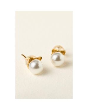 Uncommon Goods Cat Lady Earrings - Natural