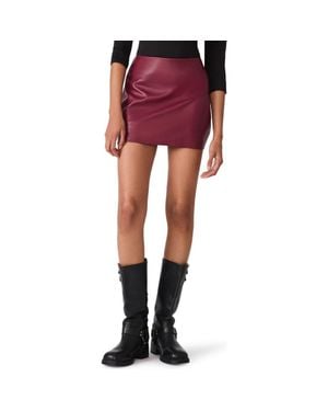 Steve Madden Cindi Faux Leather Miniskirt - Purple