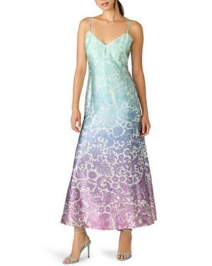 Steve Madden Sharmin Stretch Satin Slipdress - Purple