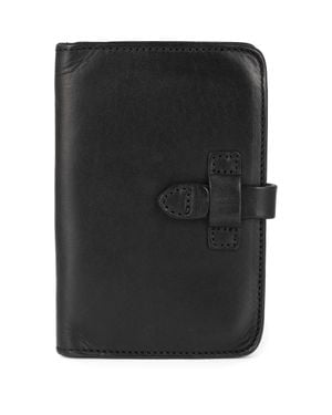 Old Trend Leeds Genuine Leather Bifold Passport Holder - Black