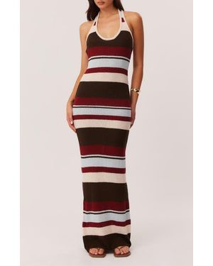 SNDY'S Effie Halter Maxi Dress - Multicolor