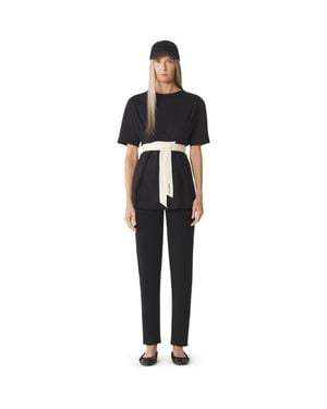 Lanvin Belted T-Shirt - Black