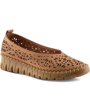 Spring Step Carosa Wedge Pump - Brown