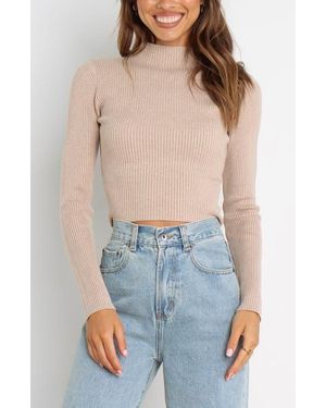 Petal & Pup Paige Tie Waist Rib Top - Blue