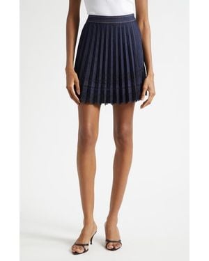 Cinq À Sept Guipure Lace Trim Laney Skirt - Blue