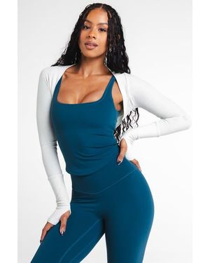 Vitaly Easy Rib Shrug - Blue