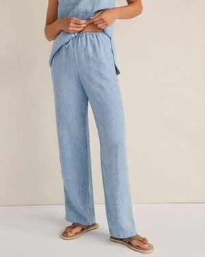 Haven Well Within Linen Slim Pants - Blue