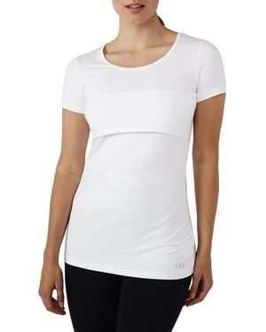 Modern Eternity Maternity Maternity/Nursing Tee - White