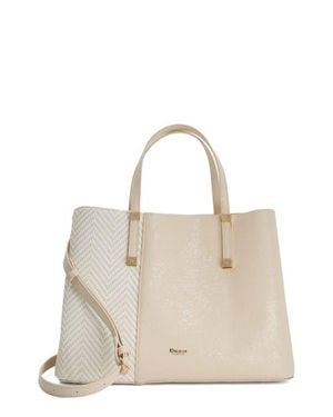 Dune Dorry Faux Leather Tote - Natural