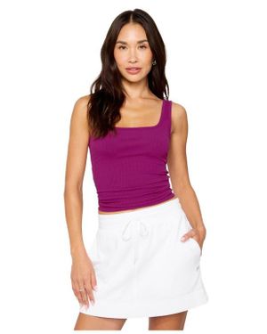 Fabletics Daily Rib Square Neck Tank - Purple