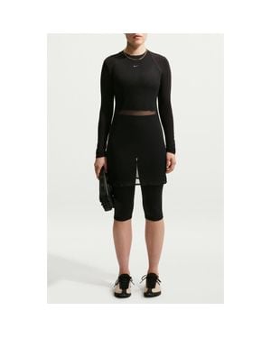 Nike Sportswear Tight Sheer Racerback Dress - Black