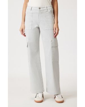 Mavi Alva High Waist Straight Leg Cargo Pants - Gray