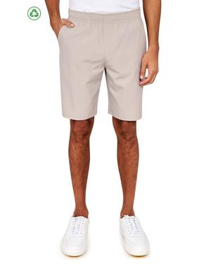 Con.struct Regular Fit Solid Recycled Performance Drawstring Golf Shorts - Natural