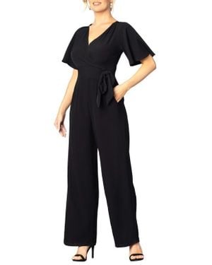 Kiyonna Charisma Crepe Jumpsuit - Blue