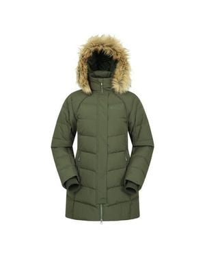 Mountain Warehouse Isla Ii Long Down Jacket - Green