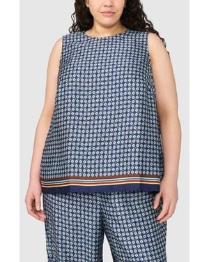 Halogen® Medallion Print Tank - Blue