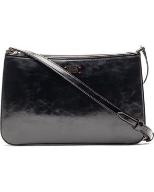 Frances Valentine Poppy Leather Crossbody Bag - Black
