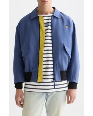 Scotch & Soda X Basquiat Embroidered Souvenir Jacket - Blue