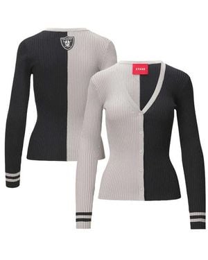 STAUD Las Vegas Raiders Cargo Sweater - Black